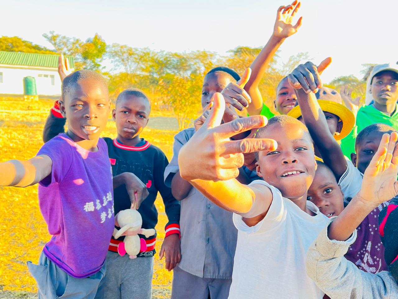 Children participating in group activities and social interaction